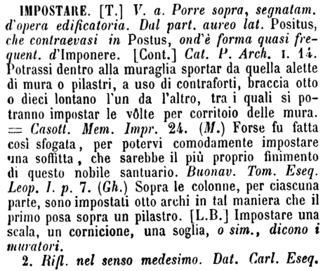 impostare