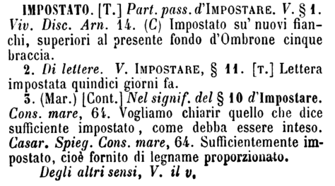 impostato