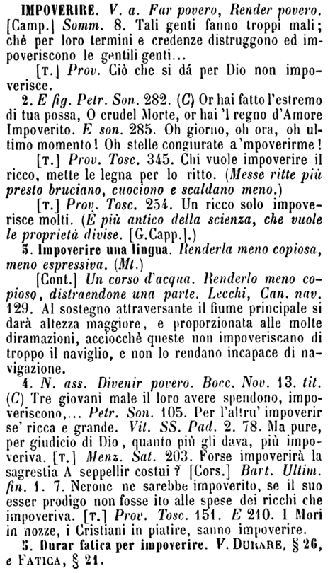 impoverire