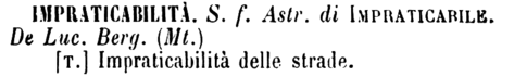impraticabilita