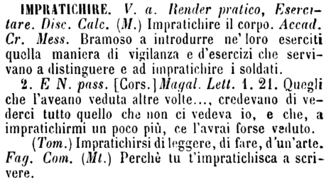 impratichire