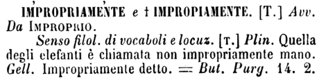 impropriamente