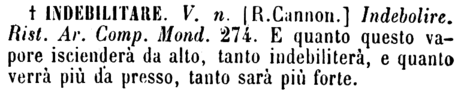 indebilitare