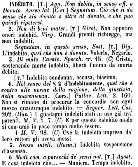 indebito