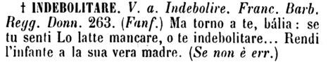 indebolitare