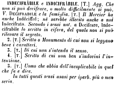 indecifrabile