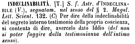 indeclinabilita