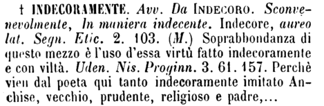 indecoramente