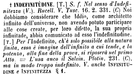 indefinitudine
