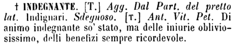 indegnante