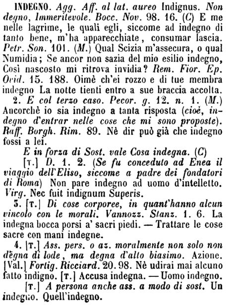 indegno