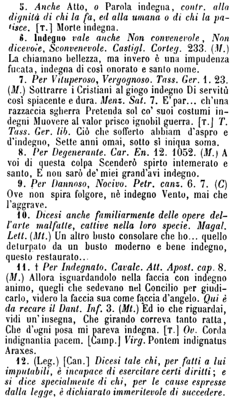 indegno