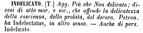 indelicato