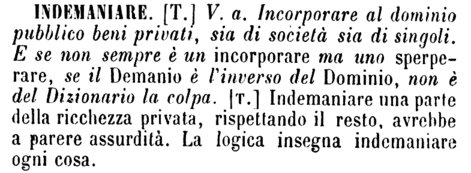 indemaniare