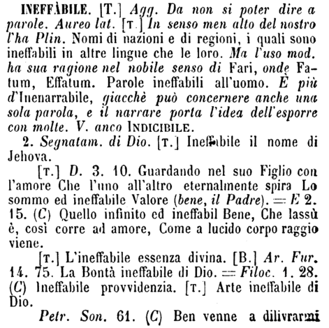 ineffabile