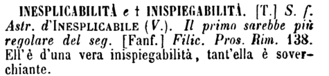 inesplicabilita