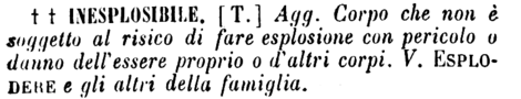 inesplosibile