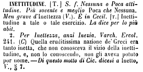 inettitudine