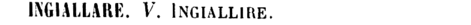 ingiallare