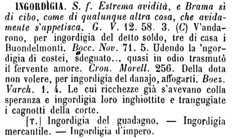 ingordigia