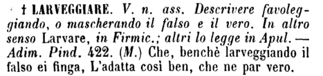 larveggiare