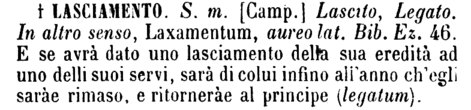 lasciamento