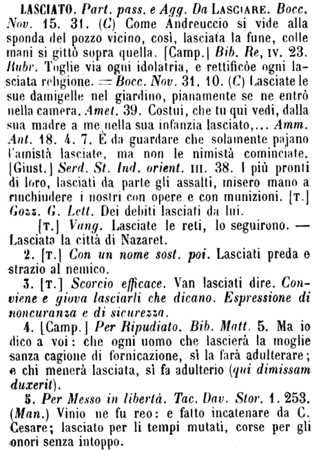 lasciato