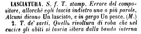 lasciatura