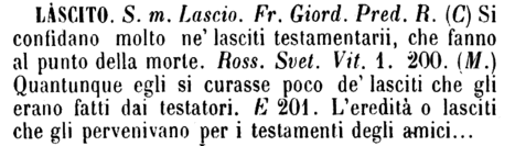 lascito
