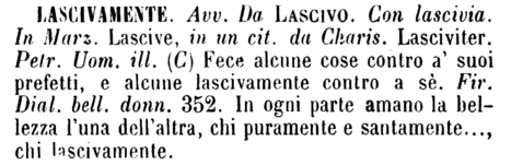 lascivamente