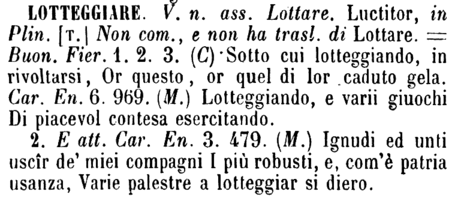 lotteggiare