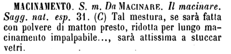 macinamento