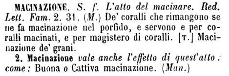 macinazione