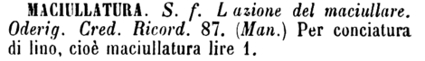 maciullatura