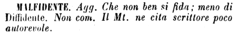malfidente