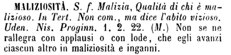 maliziosita