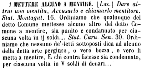 mettere-alcuno-a-mentire