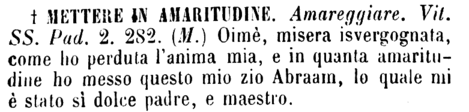 mettere-in-amaritudine