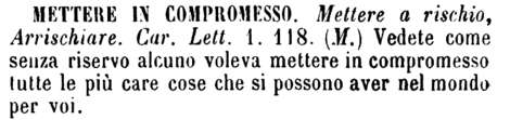 mettere-in-compromesso