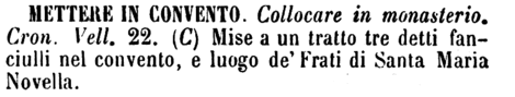mettere-in-convento