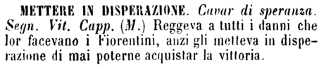 mettere-in-disperazione