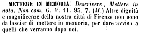 mettere-in-memoria