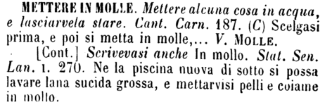 mettere-in-molle