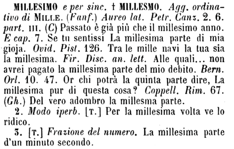 millesimo