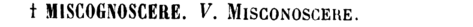 miscognoscere