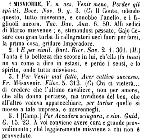 misvenire