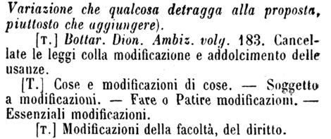 modificazione