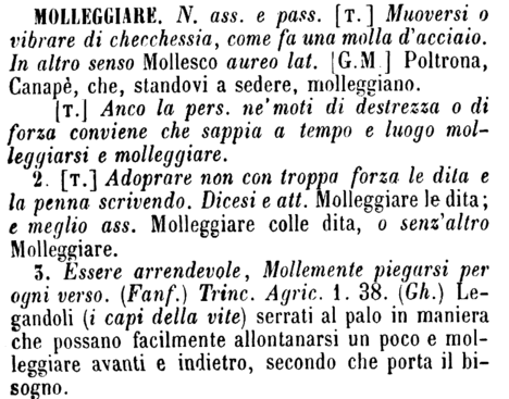 molleggiare