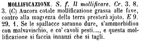 mollificazione