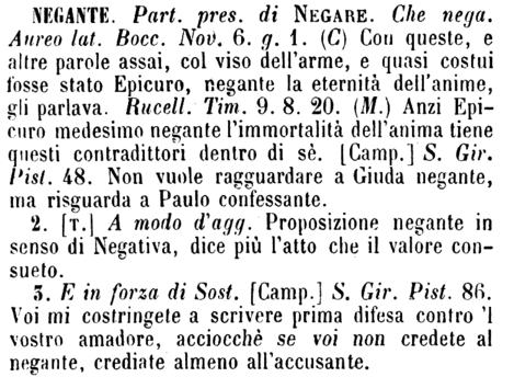 negante